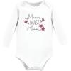 image:imageHudson Baby Unisex Baby Cotton Bodysuit Pant and Shoe Set Plum Wildflower 1218 Months