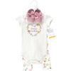 image:imageHudson Baby Unisex Baby Cotton Bodysuit Pant and Shoe Set Soft Painted Floral 912 Months