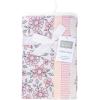 image:imageHudson Baby Unisex Baby Cotton Flannel Burp Cloths One SizePink Mint Floral