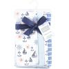 image:imageHudson Baby Unisex Baby Cotton Flannel Burp Cloths One SizeSunshine and Sailboats