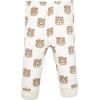 image:imageHudson Baby Unisex Baby Cotton Pants and LeggingsPink Taupe Bear