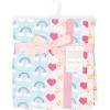 image:imageHudson Baby Unisex Baby Cotton Polyester Flannel Burp ClothsCloudy Rainbow 7pack