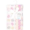 image:imageHudson Baby Unisex Baby Cotton Polyester Flannel Burp ClothsMulti Color Girl Elephant 4pack