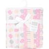 image:imageHudson Baby Unisex Baby Cotton Polyester Flannel Burp ClothsMulti Color Girl Elephant 7pack