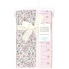 image:imageHudson Baby Unisex Baby Cotton Polyester Flannel Burp ClothsOutline Floral Soft Pink 4pack