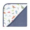 image:imageHudson Baby Unisex Baby Cotton Rich Hooded Towels Gray Modern Elephant One SizeDinosaurs