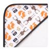 image:imageHudson Baby Unisex Baby Cotton Rich Hooded Towels Gray Modern Elephant One SizeFox