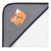 image:imageHudson Baby Unisex Baby Cotton Rich Hooded Towels Gray Modern Elephant One SizeOrange Fox
