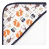 image:imageHudson Baby Unisex Baby Cotton Rich Hooded Towels Gray Modern Elephant One SizeOrange Fox