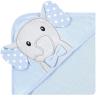 image:imageHudson Baby Unisex Baby Cotton Rich Hooded Towels Gray Modern Elephant One SizeWhite Dots Gray Elephant