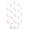 image:imageHudson Baby Unisex Baby Cotton Sleeveless BodysuitsPalm Flamingo