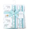 image:imageHudson Baby Unisex Baby Flannel Burp Cloth 12pk Fun Desert One SizeTeal Elephant