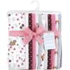 image:imageHudson Baby Unisex Baby Flannel Burp Cloth 12pk Fun Desert One SizeWoodland Floral