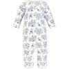 image:imageHudson Baby Unisex Baby Premium Quilted CoverallsBlue Toile