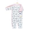image:imageHudson Baby Unisex Baby Premium Quilted CoverallsBlue Toile