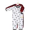 image:imageHudson Baby Unisex Baby Premium Quilted CoverallsBuffalo Plaid Bear