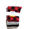 image:imageHudson Baby Unisex Baby Thermal Tapered Ankle Pants 4pk Acorn BotanicalBuffalo Plaid Leopard