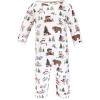 image:imageHudson Baby unisexchild Cotton CoverallsChristmas Forest