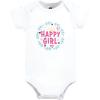 image:imageHudson Home Collection Baby Shawl Collar Plush RobeHappy Girl Wreath