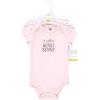 image:imageHudson Home Collection Baby Shawl Collar Plush RobeHoney Bunny Flower