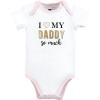 image:imageHudson Home Collection Baby Shawl Collar Plush RobeLove Daddys Princess