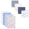 image:imageFlannel Receiving Blanket 8PackAirplaneBlue Whale