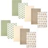 image:imageHudson Baby Infant Boys Cotton Flannel Burp Cloths 10Pack Monkey One Size