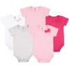 image:imageHudson Baby Unisex Baby Cotton Bodysuits 5 PieceBasic Bow