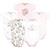 image:imageHudson Baby Unisex Baby Cotton Bodysuits 5 PieceVintage Rose