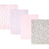 Outline Floral Soft Pink 4-pack