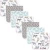 image:imageHudson Baby Unisex Baby Muslin Burp Cloth 7pk One SizeModern Pink Safari