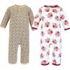 image:imageHudson Baby Unisex Baby Premium Quilted CoverallsAutumn Rose