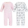 image:imageHudson Baby Unisex Baby Premium Quilted CoverallsBlue Toile