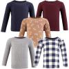 image:imageHudson Baby Unisex Baby Thermal Long Sleeve Tees 5pkFootball