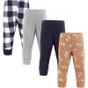 image:imageHudson Baby Unisex Baby Thermal Tapered Ankle Pants 4pk Acorn BotanicalFootball