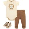 image:imageHudson Baby babyboys Cotton Bodysuit Pant and Shoe SetBrave Lion