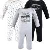 image:imageHudson Baby unisexchild Cotton CoverallsMom Dad Moon Back