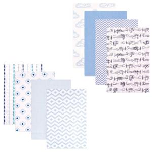 image:imageFlannel Receiving Blanket 8PackAirplaneBoy Modern