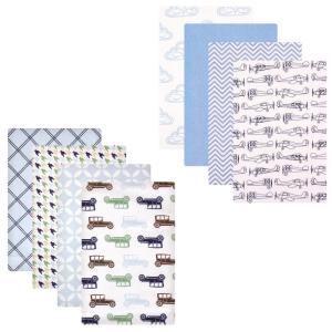 image:imageFlannel Receiving Blanket 8PackCarAirplane