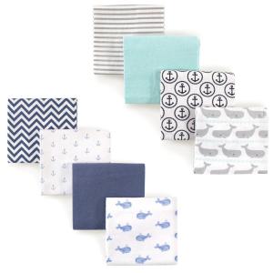 image:imageFlannel Receiving Blanket 8PackGray WhalesBlue Whale