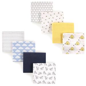 image:imageFlannel Receiving Blanket 8PackPaper AirplaneBees