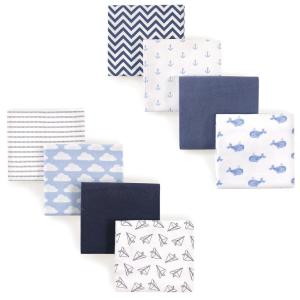 image:imageFlannel Receiving Blanket 8PackPaper AirplaneBlue Whale