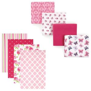 image:imageFlannel Receiving Blanket 8PackRoseButterflies