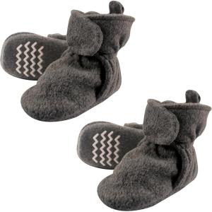 image:imageHudson Baby Cozy Warm Toddler Slipper Booties with Non Skid BottomCharcoal Fleece