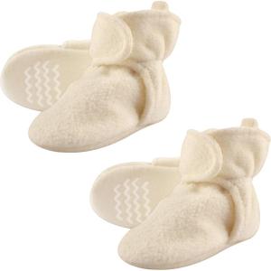 image:imageHudson Baby Cozy Warm Toddler Slipper Booties with Non Skid BottomCream Fleece