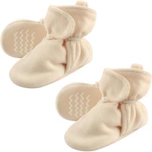 image:imageHudson Baby Cozy Warm Toddler Slipper Booties with Non Skid BottomCream Velour