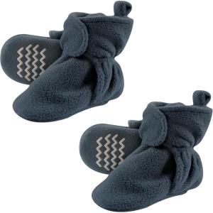 image:imageHudson Baby Cozy Warm Toddler Slipper Booties with Non Skid BottomLight Blue Fleece