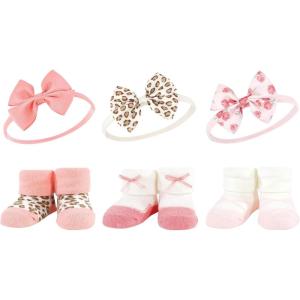 image:imageHudson Baby Girls Headband and Socks GiftsetBlush Rose