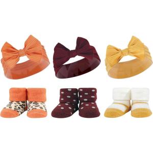 image:imageHudson Baby Girls Headband and Socks GiftsetBurgundy Orange