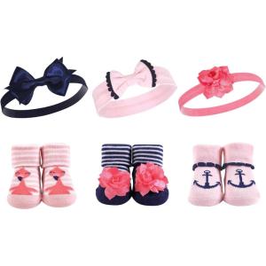 image:imageHudson Baby Girls Headband and Socks GiftsetFlamingo 6pack
